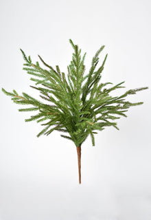 Artificial green pine bush for Christmas tree or garland
