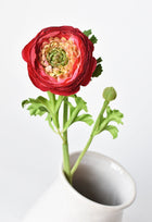 13" Artificial Red Ranunculus Stem