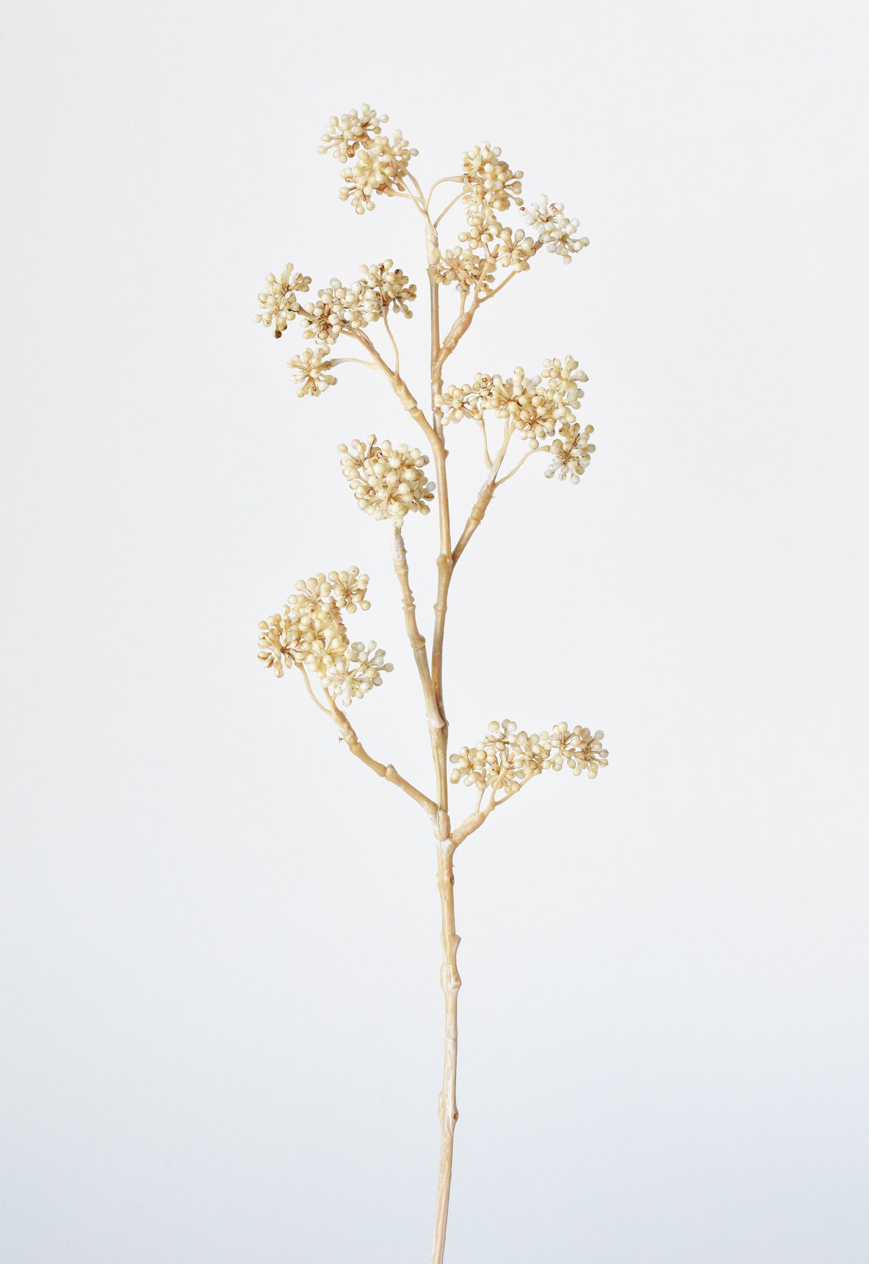 Artificial cream sedum branch with real touch finish
