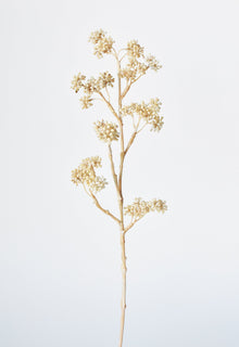 Artificial cream sedum branch with real touch finish
