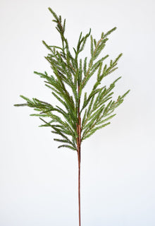 36" Faux Green Norfolk Pine – Realistic Cypress Spray Stem