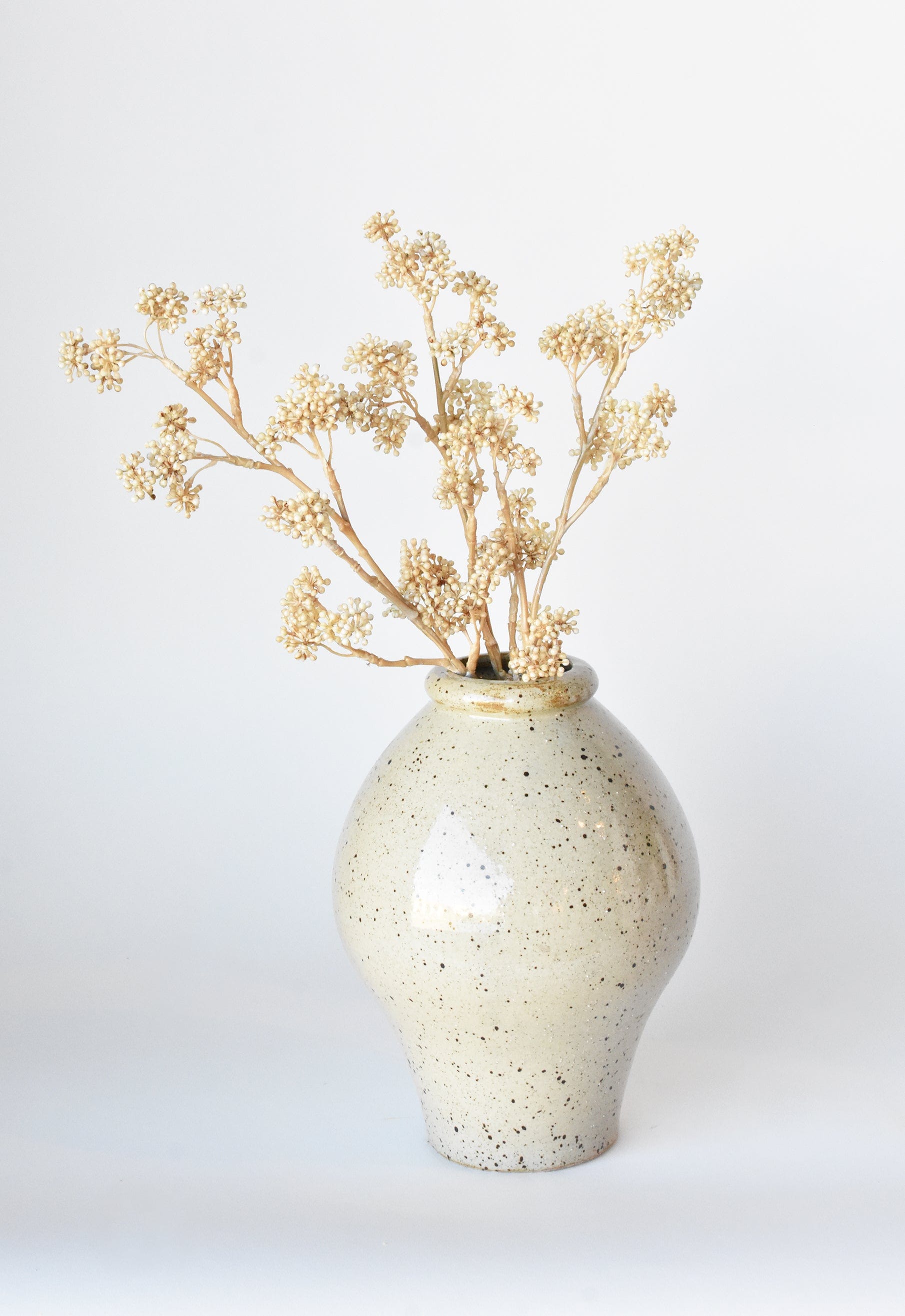 17" Artificial Cream Sedum Spray Stem