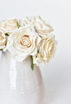 Artificial cream rose bouquet for wedding or home décor