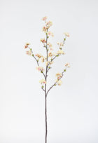 Artificial quince blossom stem for tall vase arrangements