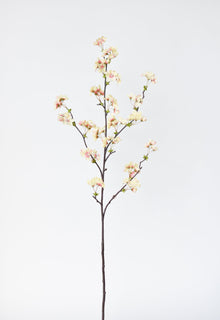 Artificial quince blossom stem for tall vase arrangements