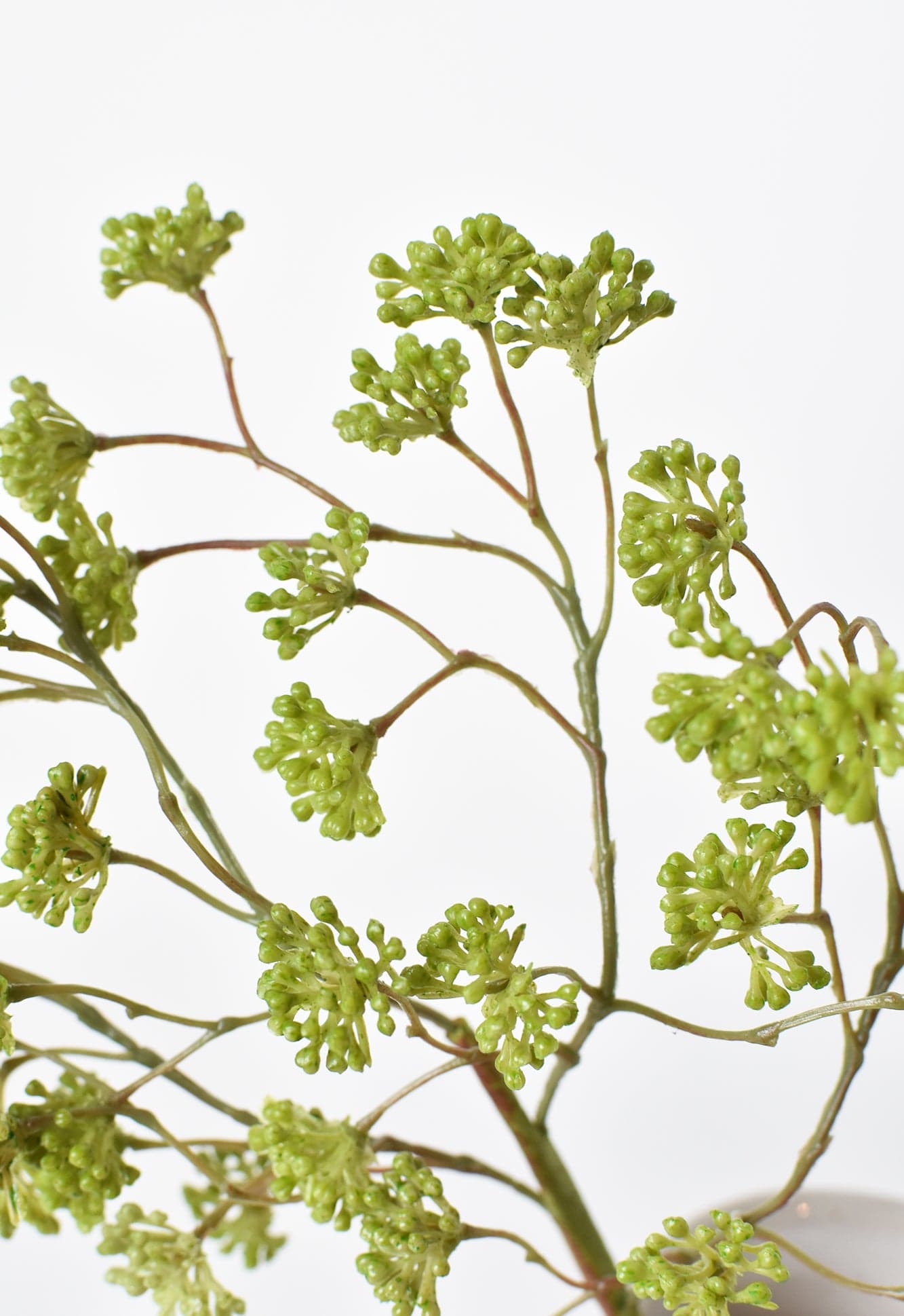 16" Artificial Soft Green Sedum Berry Stem