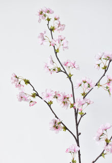 36" Artificial Quince Blossom Pink Stem Flowering Branch