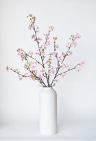 36" Artificial Quince Blossom Pink Stem Flowering Branch