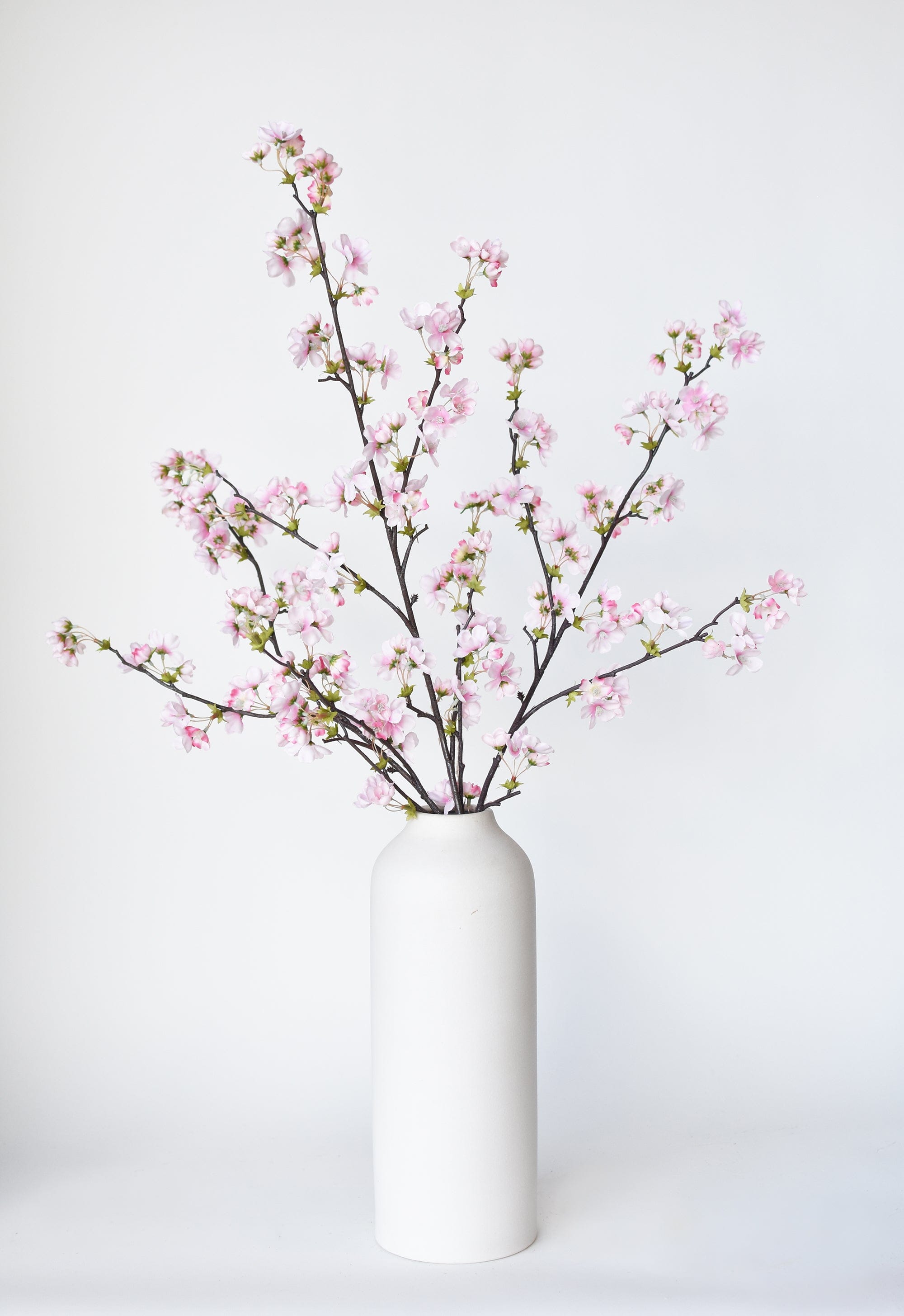 36" Artificial Quince Blossom Pink Stem Flowering Branch