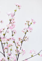 36" Artificial Quince Blossom Pink Stem Flowering Branch