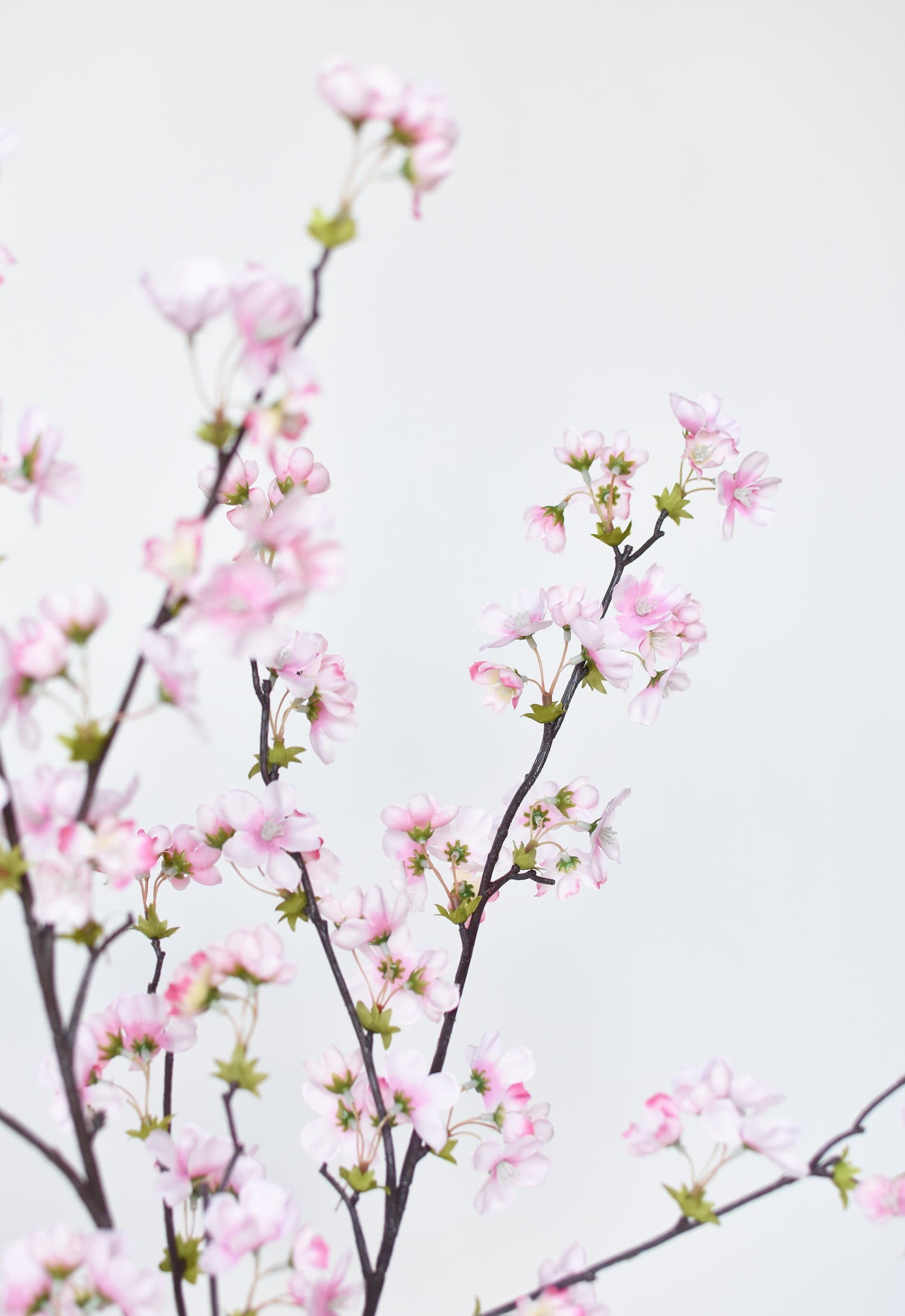 36" Artificial Quince Blossom Pink Stem Flowering Branch