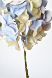 21" Artificial Cream Lavendar Light Blue Hydrangea Stem