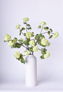 30" Faux Green Snowball Hydrangea Stem