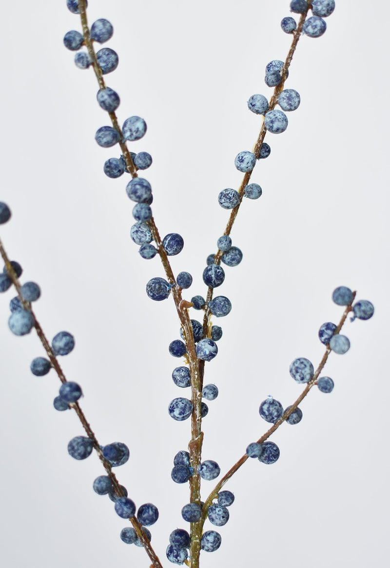 Artificial powder blue berry spray for arrangements