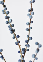 28" Artificial Blue Berry Stem