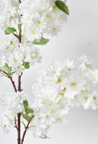 40" Artificial Cherry Blossom Branch Stem Cream