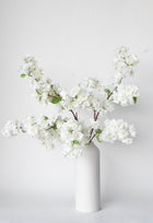40" Artificial Cherry Blossom Branch Stem Cream