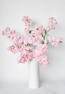 40" Artificial Cherry Blossom Branch Stem Pink