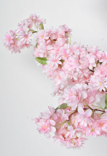 40" Artificial Cherry Blossom Branch Stem Pink