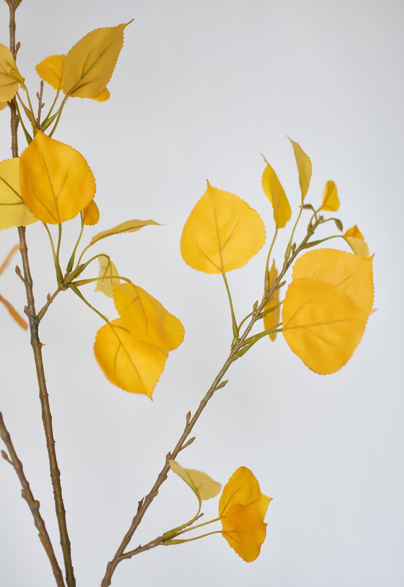 40" Artificial Yellow Aspen Branch Spray