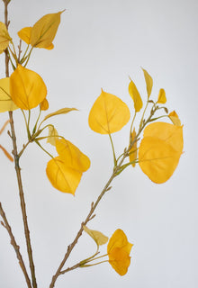 40" Artificial Yellow Aspen Branch Spray