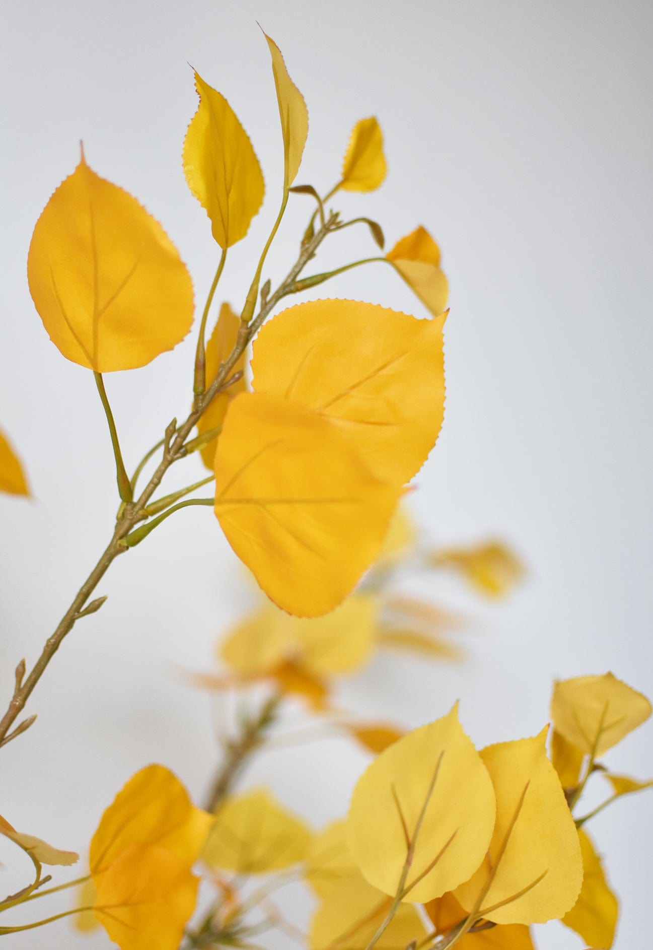 40" Artificial Yellow Aspen Branch Spray