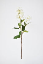 Artificial white lilac flower stem for spring arrangements