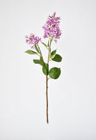 Artificial lilac stem with large and small blossoms