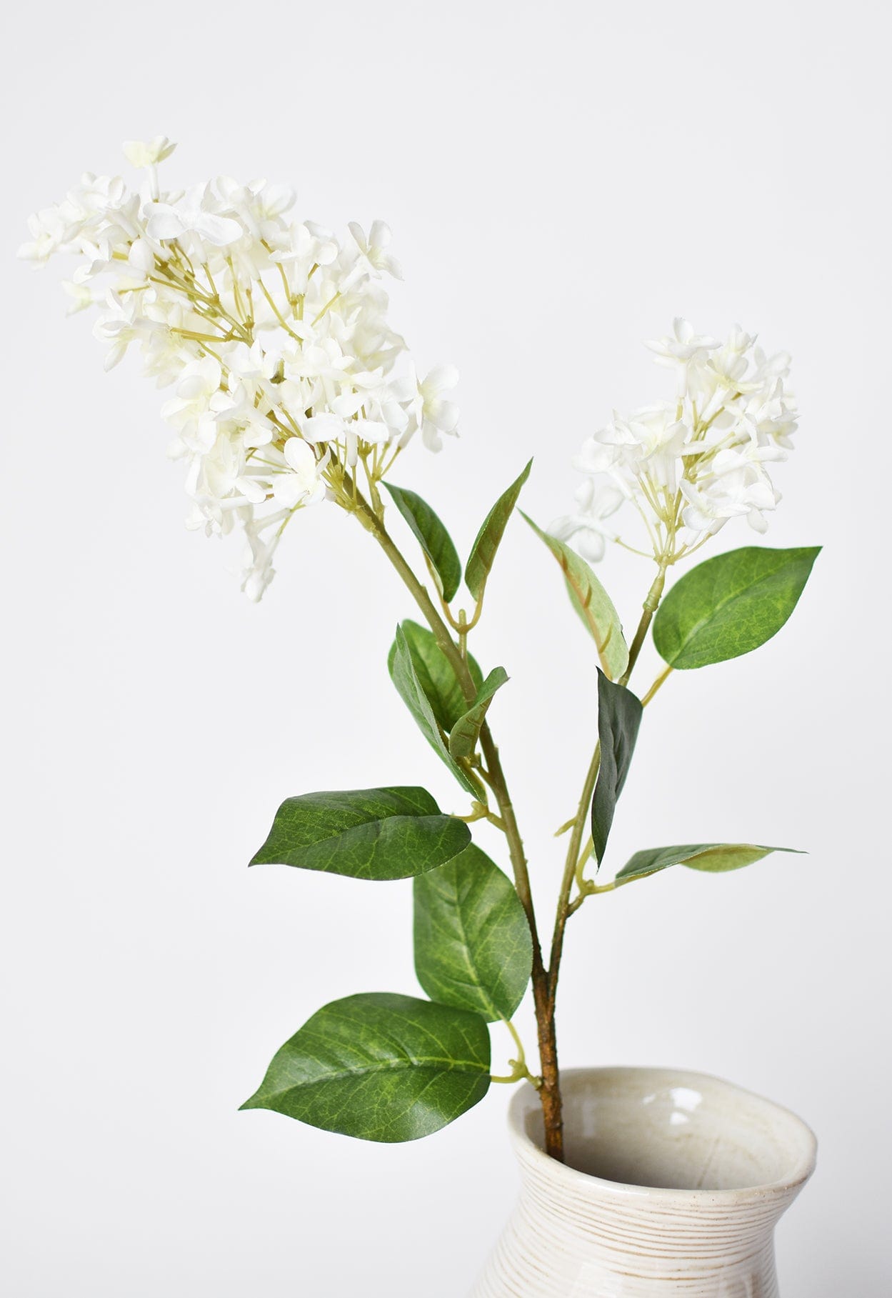 28.5" Artificial White English Lilac Stem