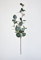 Artificial eucalyptus stem for bouquets and small vase arrangements