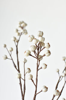 Artificial tallow berry stem for fall arrangements
