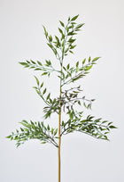 27" Artificial Mini Bamboo Leaf Stem