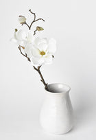 19" Artificial Magnolia Stem White