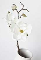 Artificial magnolia blossom branch for arrangements