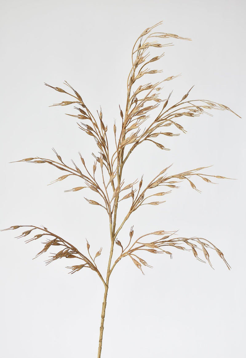 Artificial wild wheat stem in neutral beige tones