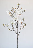 Tall Artificial magnolia flowering branch for home décor