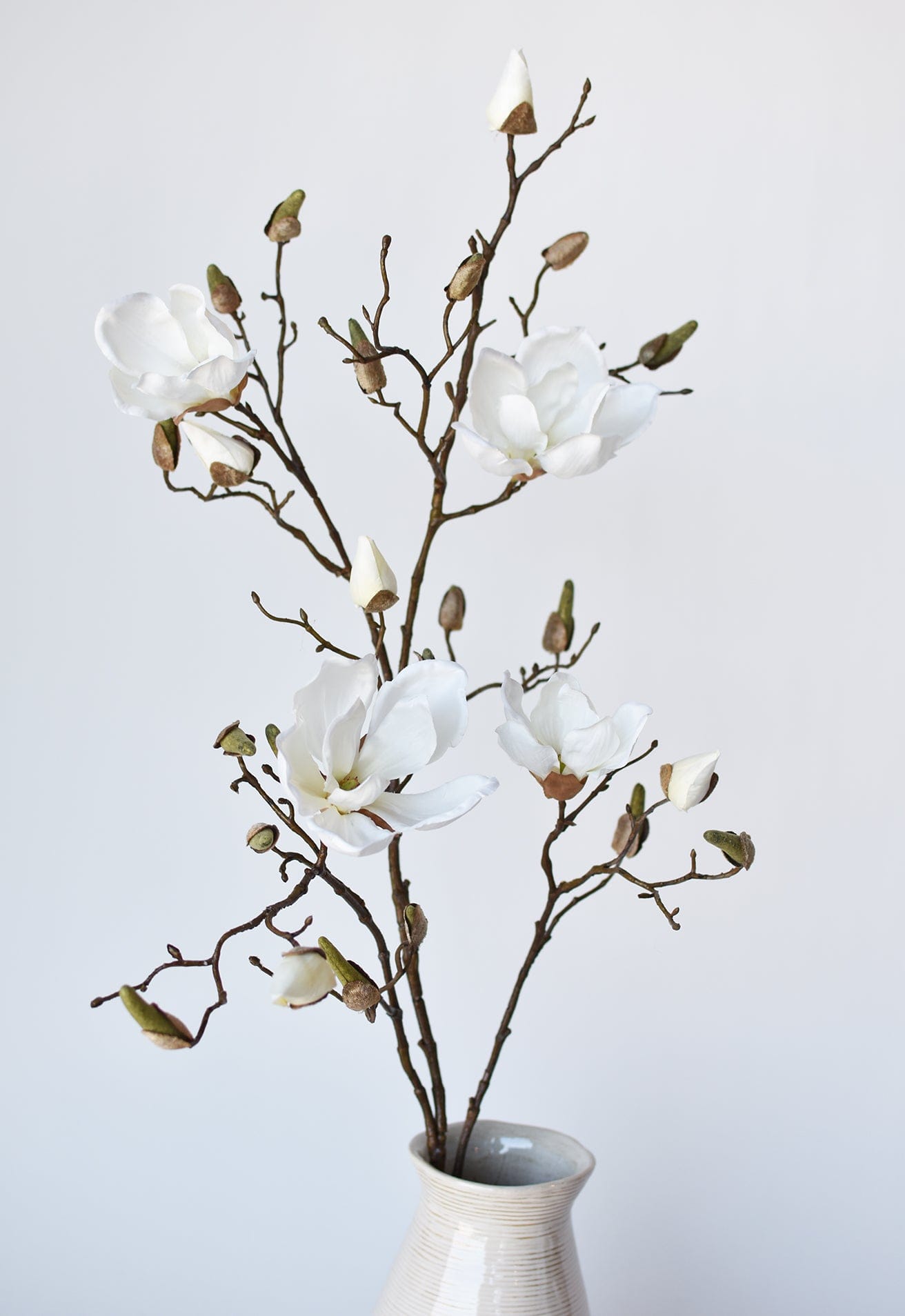 40" Artificial Magnolia Branch Stem