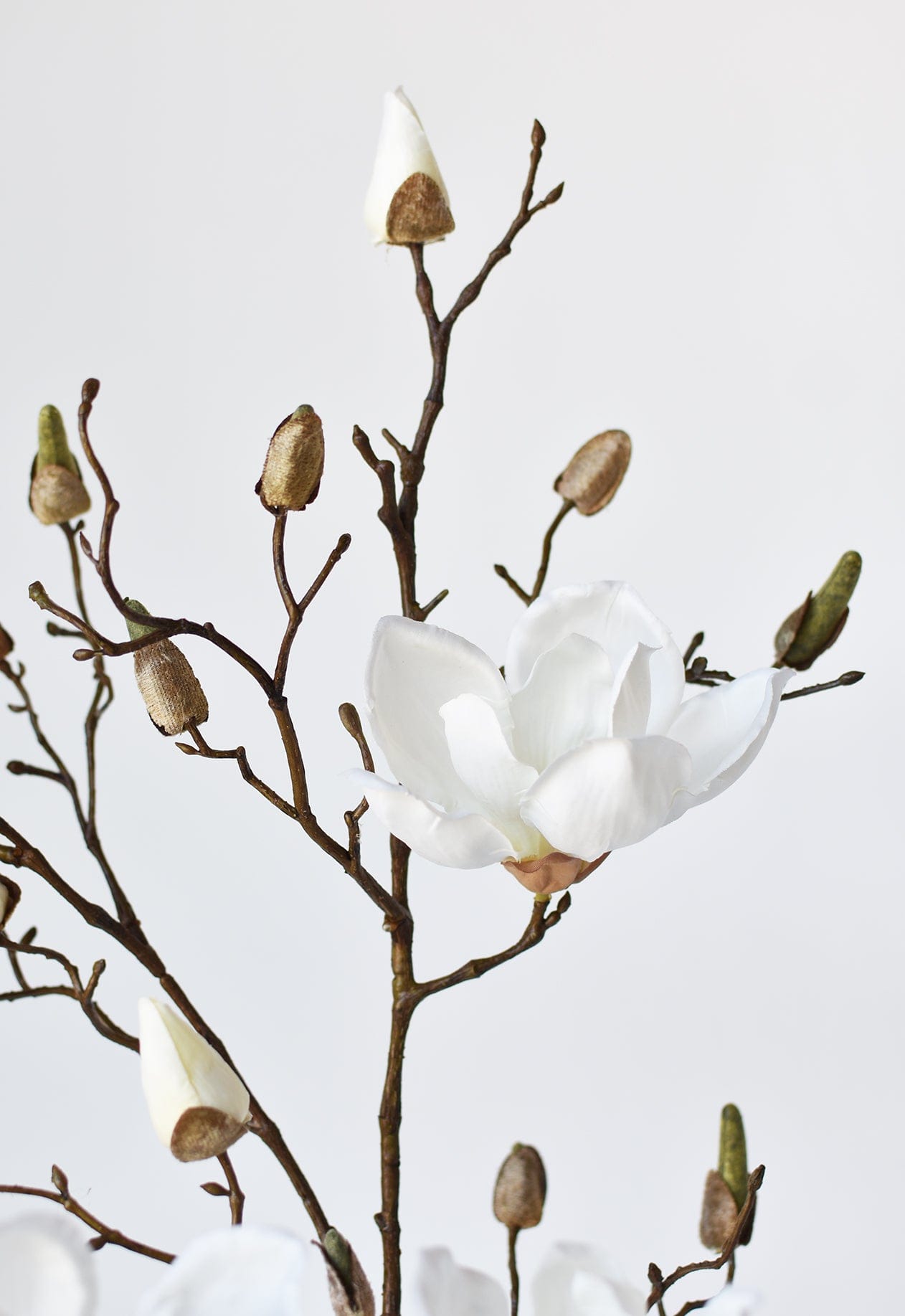 40" Artificial Magnolia Branch Stem
