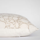 Luana Floral Block Printed Pillow Cover | Beige/Brown