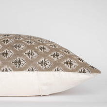 Rhea Floral Block Printed Pillow Cover | Mustard