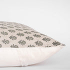 Mori Block Printed Pillow Cover | Sage Green
