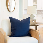 Noa Solid Pillow Cover | Blue
