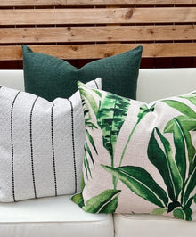Hunter Green Textured Woven Pillow Cover – view 8