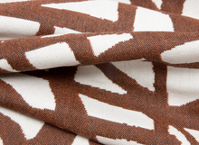 Ready to Ship, 22x22 Ecriture Pillow Cover in Rust, Holly Hunt Textiles