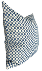 Ready to Ship, 20x20, Elkhart Woven Pillow Cover in Blue, F Schumacher Textiles