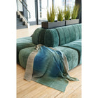 Lake Moss handwoven merino throw blanket in blue green – One Affirmation
