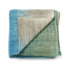Lake Moss handwoven merino throw blanket in blue green – One Affirmation