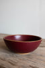 Artisan pottery serving bowl with natural variation