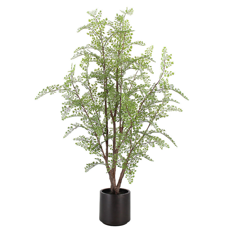 Artificial Maidenhair Fern with lifelike fronds in grower pot