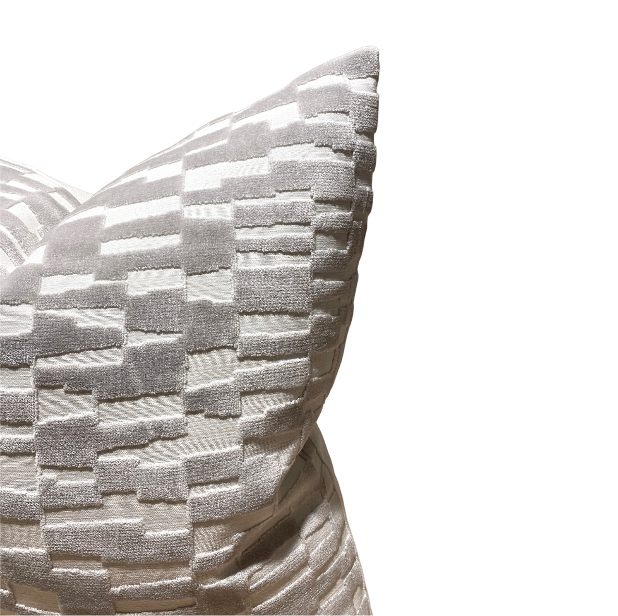 Mod Velvet Pillow Cover in Grey